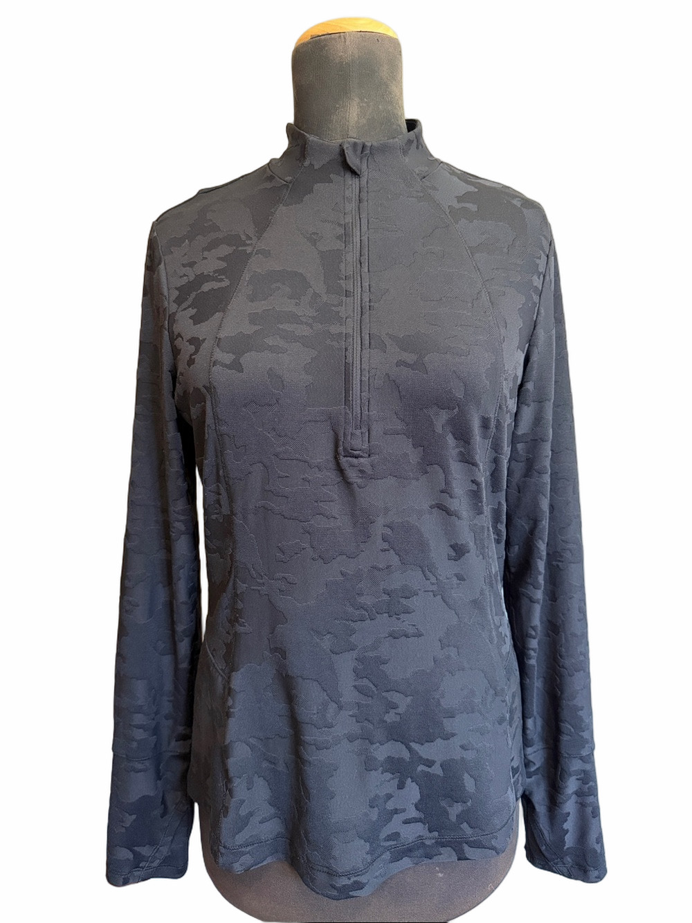 Spyder - Women's Black Camo Half-Zip Pullover, Size M